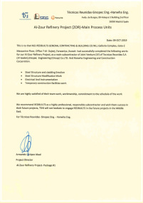 TSHJV-Experience-Certificate from Project Co-ordinator